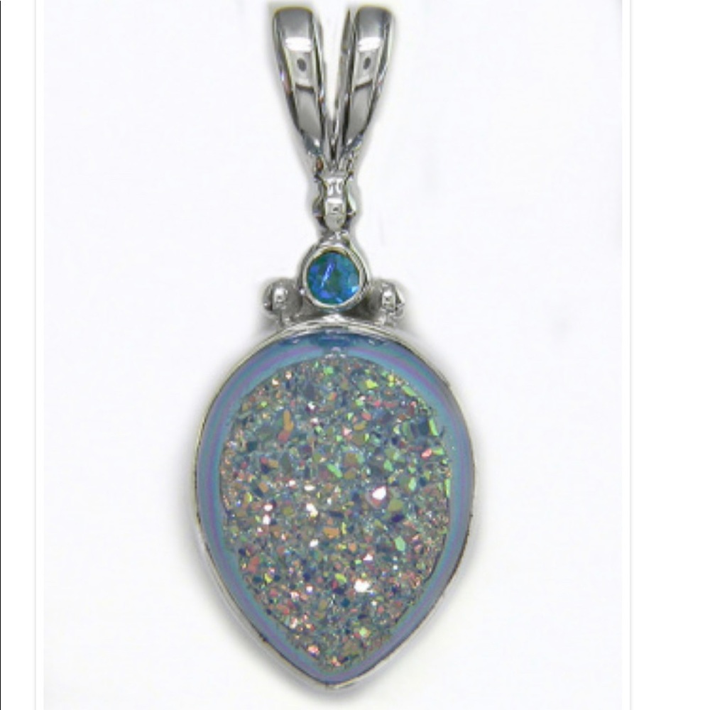 SAJEN- Dream Pariba Window Druzy Pendant